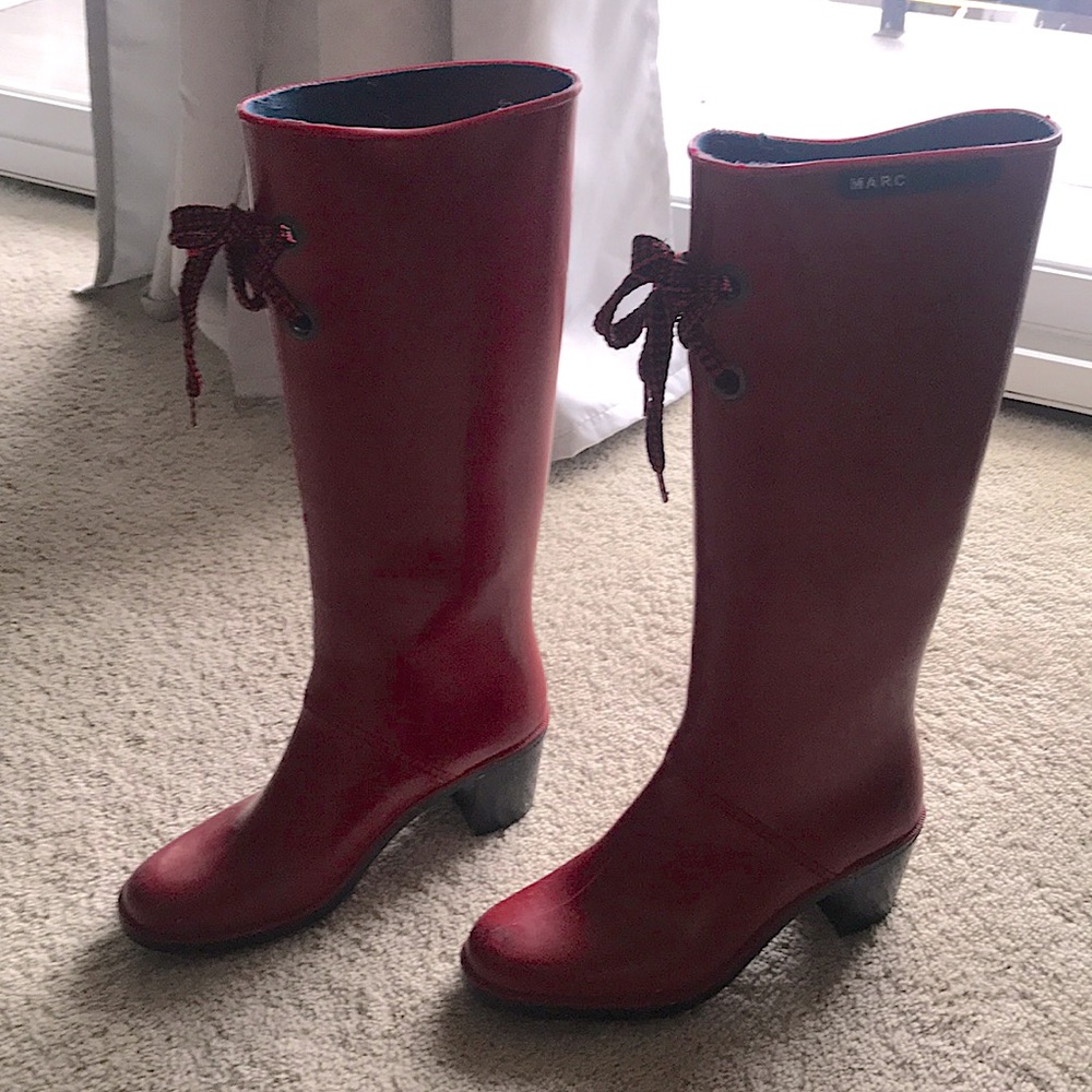 Rain boots red Marc Jacobs